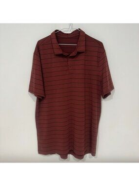 Lululemon Evolution Polo Nevis Stripe Savannah Black Size XL
